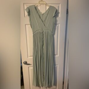Easel Mint Green Button Down Maxi-Never Worn